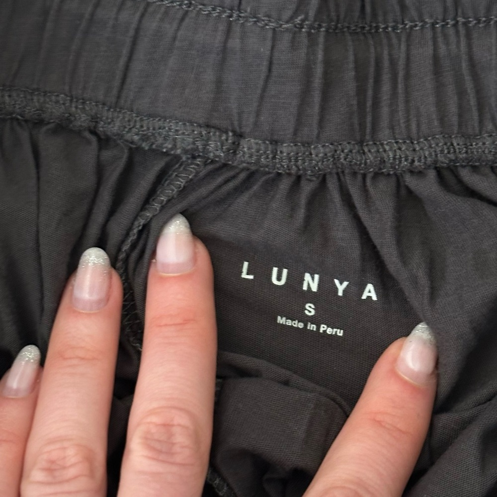 Lunya Organic Pima Wide Leg Pant - Picture 3 of 5